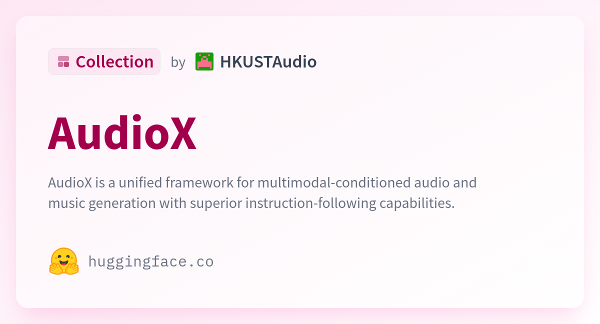AudioX - a HKUSTAudio Collection