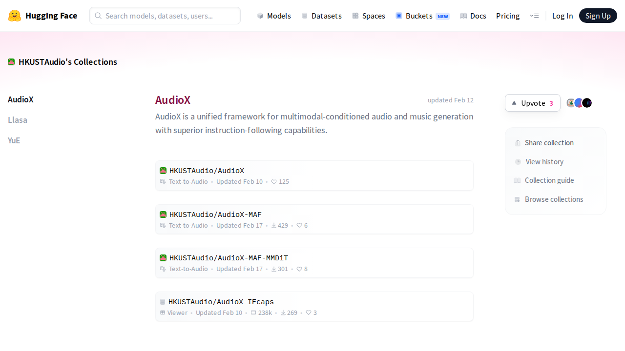 AudioX - a HKUSTAudio Collection