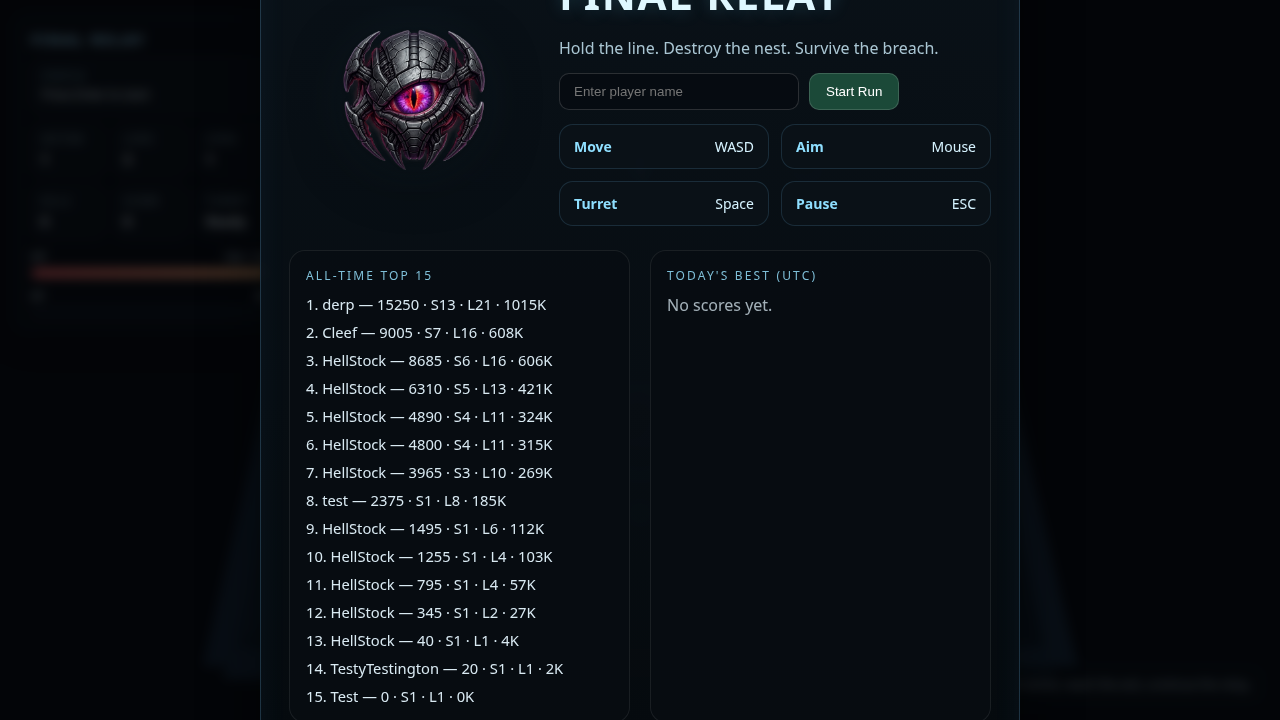 Final Relay - Dark Sci-Fi Survivor