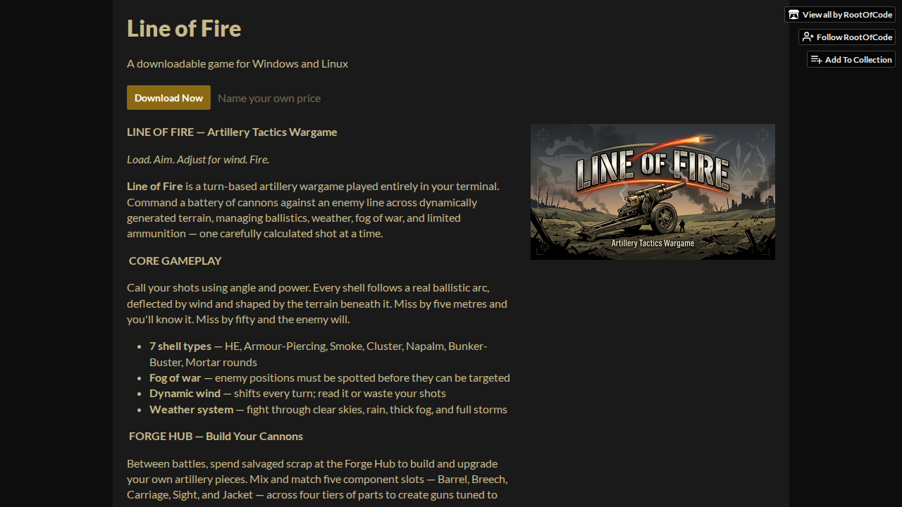Line of Fire by RootOfCode