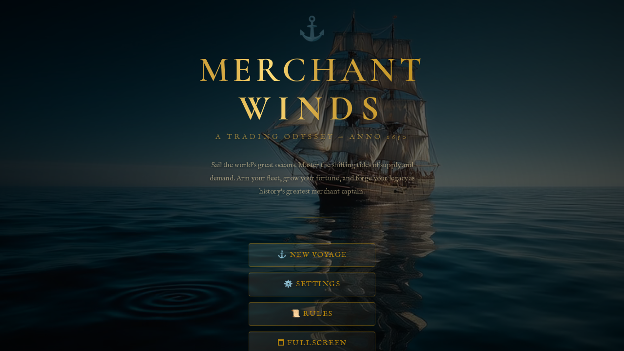 Merchant Winds — Free Browser Trading Game