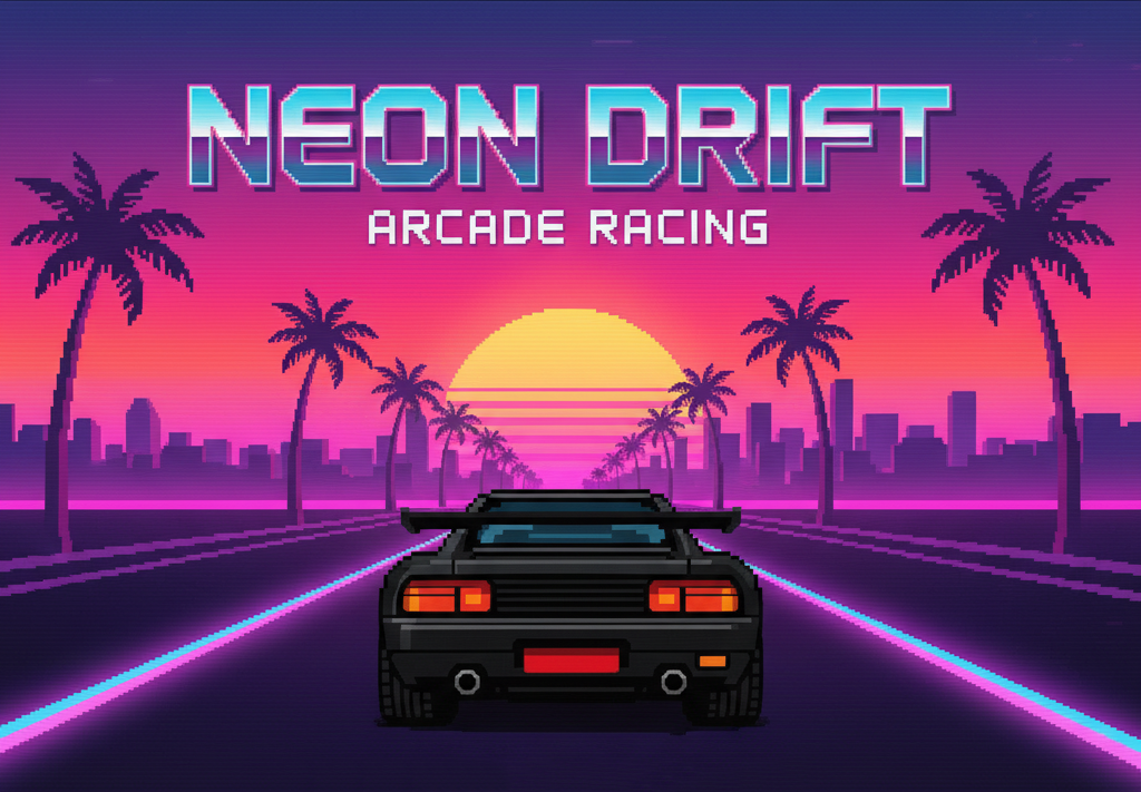Neon Drift by rickretro
