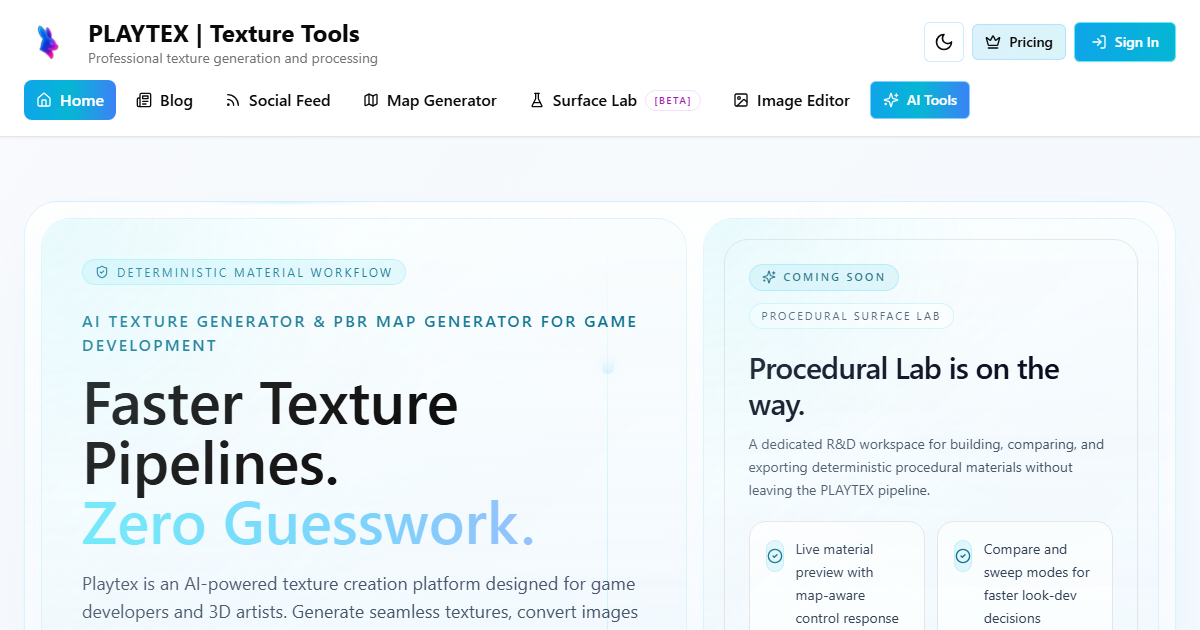 PLAYTEX Social Feed | Community Texture Workflows, Materials, and Experiments