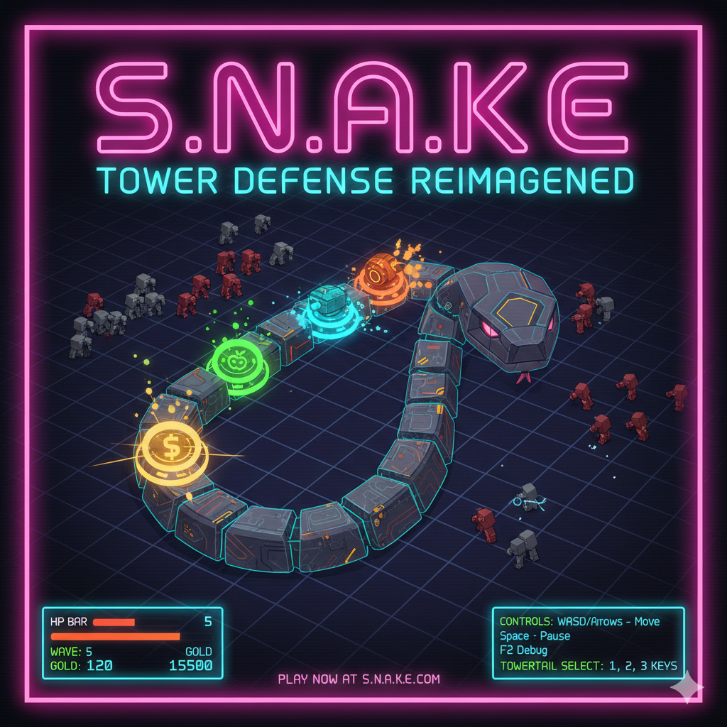 Snake with Turrets by aaronclaros