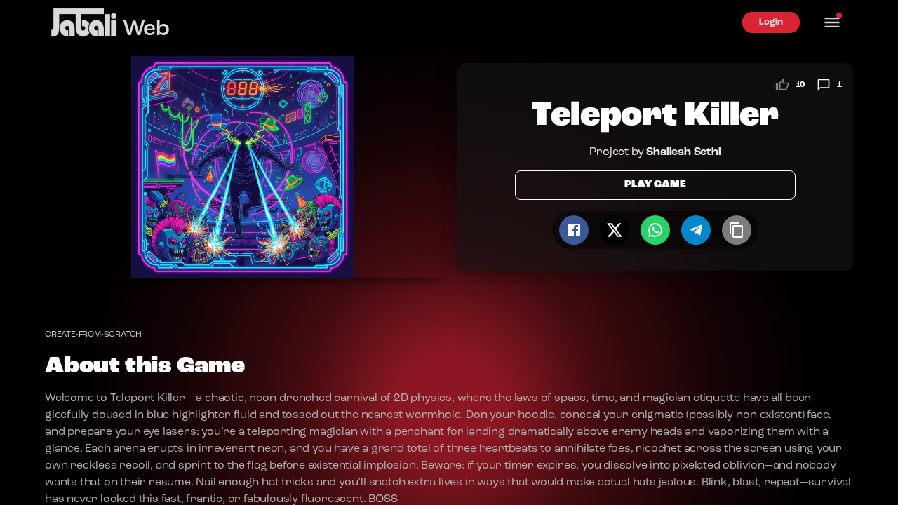 Teleport Killer - create-from-scratch by Jabali AI