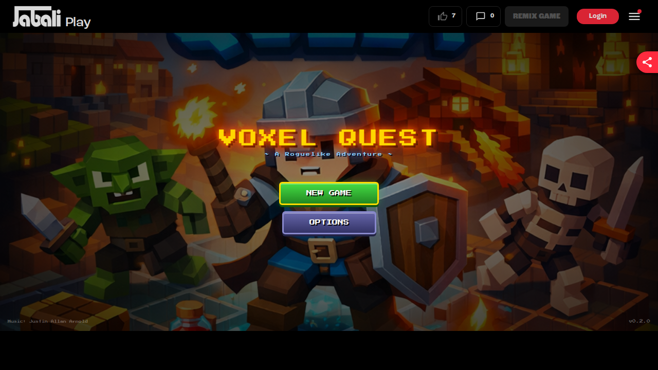 Voxel Quest - create-from-scratch by Jabali AI