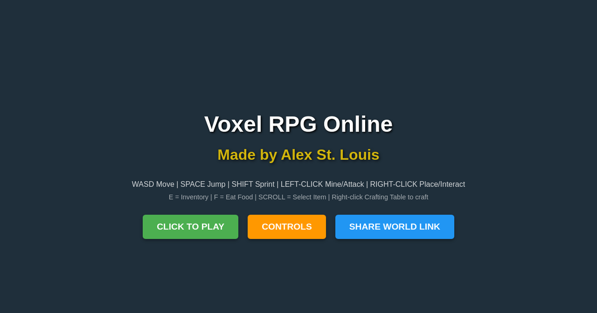 Voxel RPG